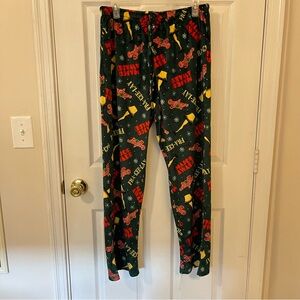 A Christmas Story Women’s Fleece Christmas Pajama Pants Size M